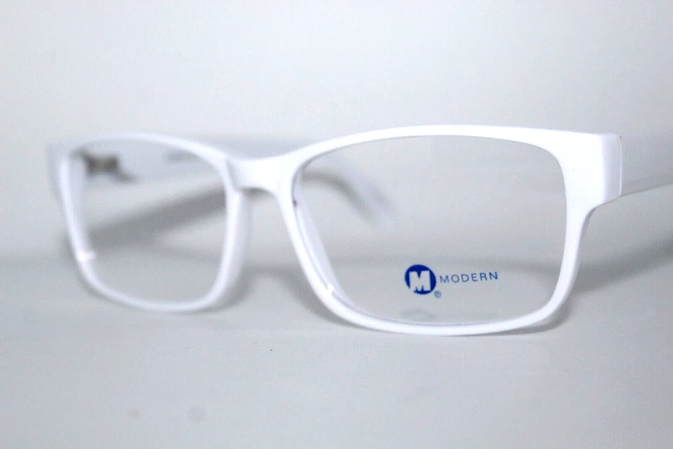 NUEVOS MARCOS DE GAFAS AUTÉNTICOS BLANCOS LISOS ÓPTICOS MODERNOS 60-17-150 MM Foto 2 de 4