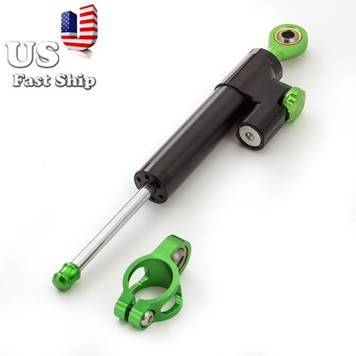 Black For Ninja300R 250R ZX6R ZX10R Steering Stabilizer Damper Linear