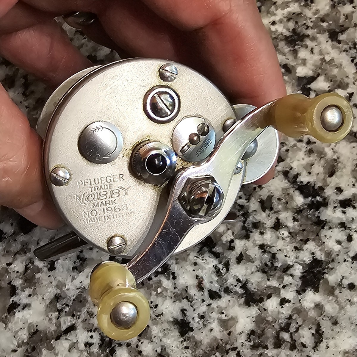 Vintage Gray Pflueger Nobby 1963 Level Wind Casting Reel | eBay