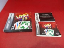 Uno 52 Nintendo Game Boy Advance Empty Box & Manual ONLY (no game)