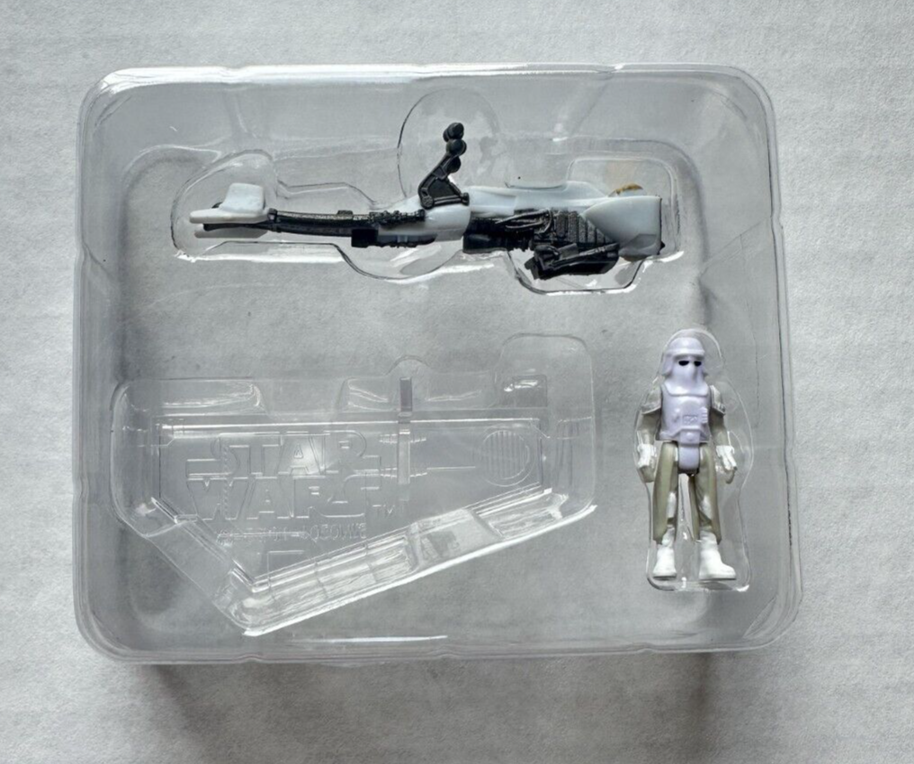 Star Wars Micro Galaxy Squadron Snowtrooper with Hoth Speeder Bike