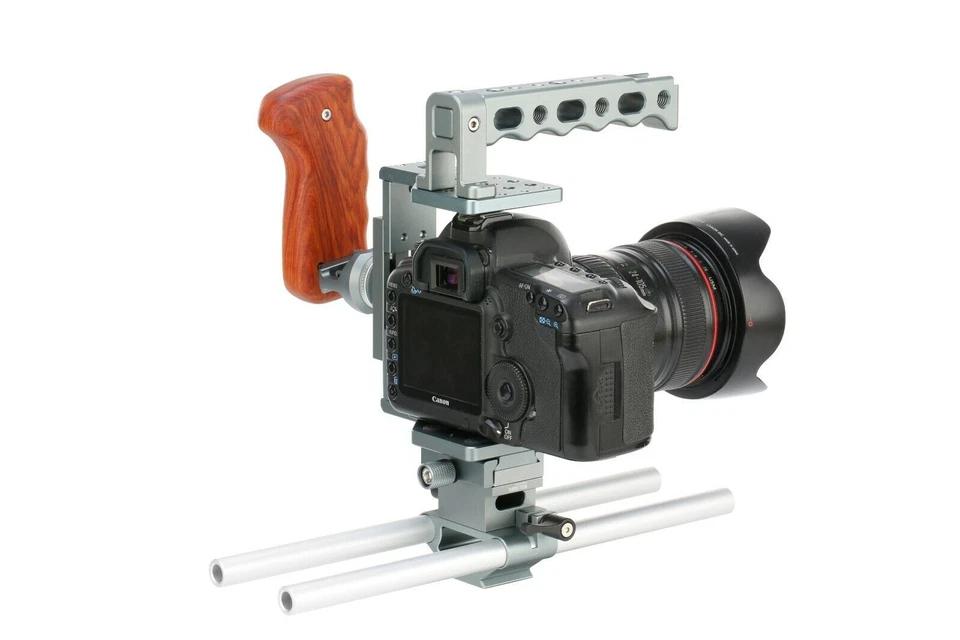 Sevenoak SK-XC1 Aluminio Universal DSLR Cámara Jaula 15 mm Caña Kit de Placa Base Foto 4 de 4