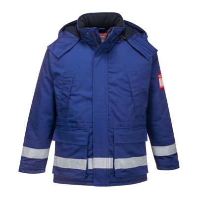 PORTWEST FR Antistatische Winterjacke schwer entflammbar Kälte Sicherheit Schweißen FR59