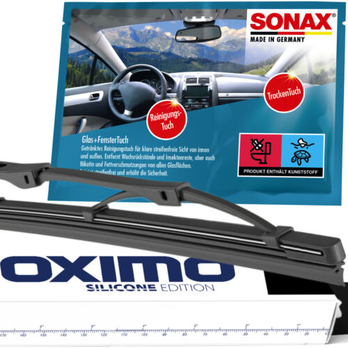 OXIMO Heckscheibenwischer hinten Nissan Almera I 1 N15  Blatt Wisch +SONAX-Tuch - Bild 1 von 6