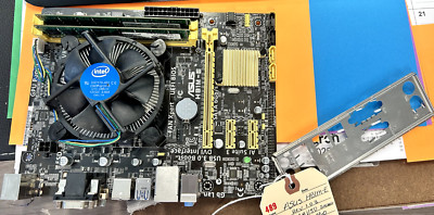 Asus H81M-E Motherboard socket LGA1150 with I/O sheild and Core i5-4460 3.2Ghz