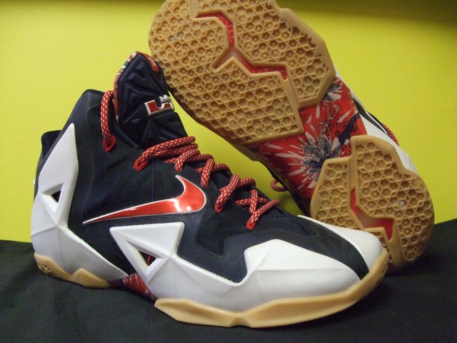 Size 10 Nike Lebron 11 Independence Day 14 For Sale Online Ebay