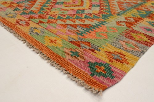 Afghan Kelim 117x84 cm Handgewebter afghanischer Orient Kelim Neu Multicolor - Bild 4 von 7
