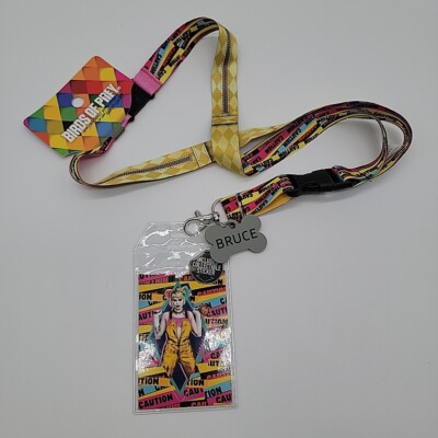 Harley Quinn Birds of Prey Lanyard ID Badge Holder DC Comics Colorful Batman