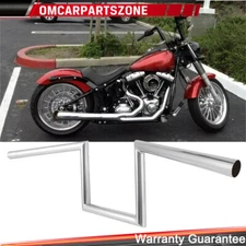 Motorcycle 8" Rise Ape Hanger 1" Drag Z Bars Handlebar For Harley Chopper Bobber