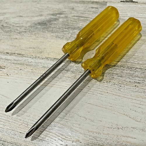 Vintage Amalite Phillips Screwdriver #1 - Set of 2