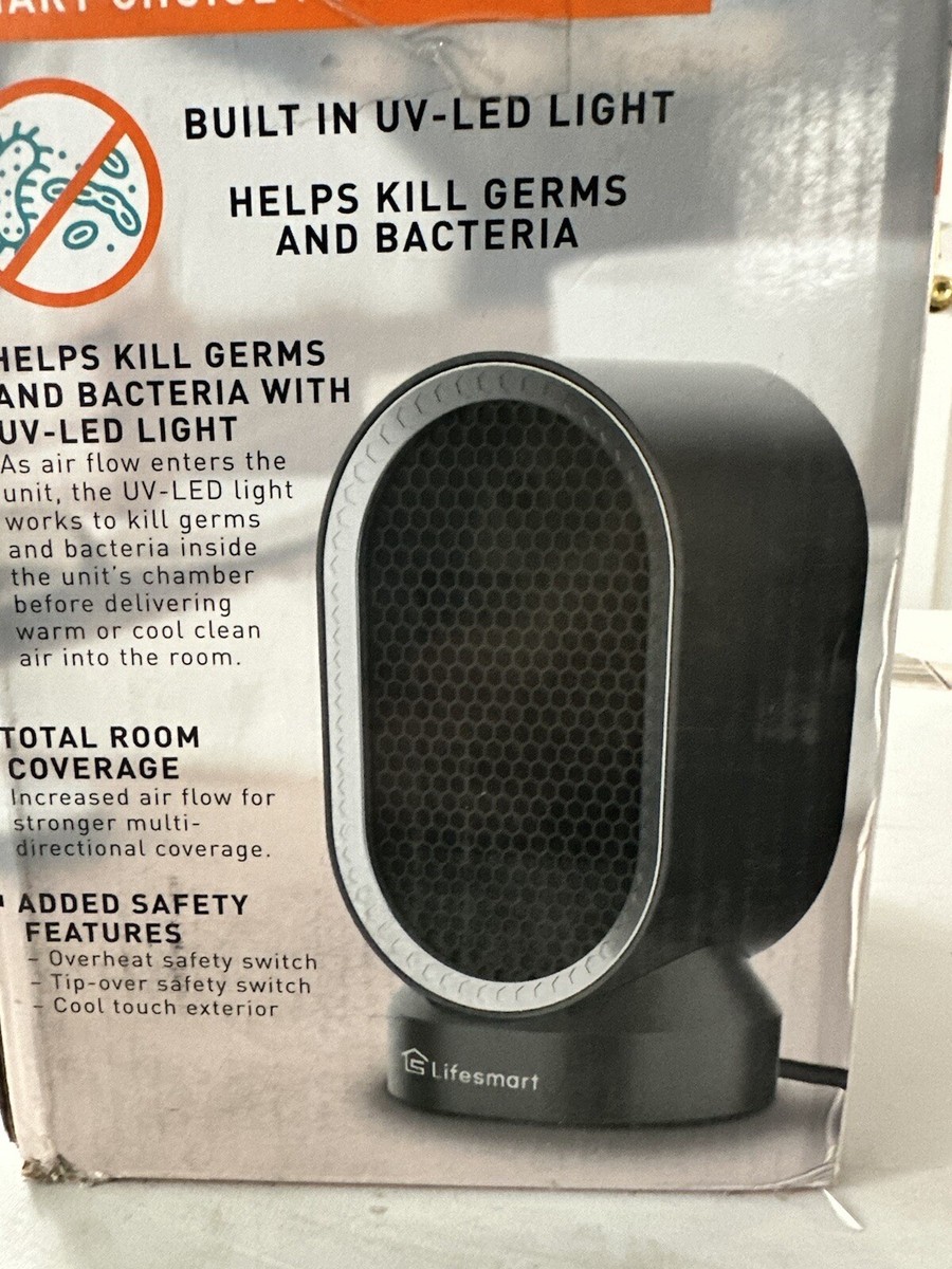 Lifesmart Electric Desktop Select Air Combo Fan Heater 5118 BTU