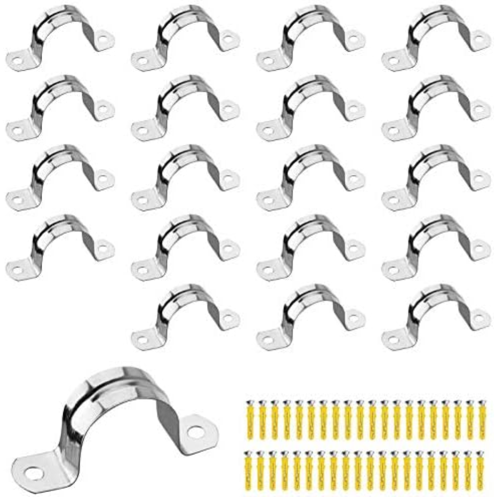 Bolatus 20 fascette stringitubo da 25 mm, in acciaio inox, con viti