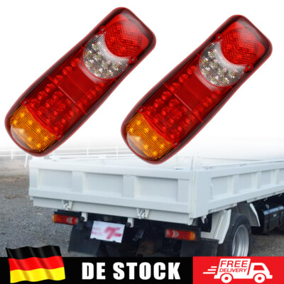 2x 46 LED Anhänger Rücklicht Rückleuchten Set PKW LKW Anhänger Beleuchtung 12V