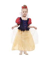 Halloween Luxury Girls' Snow White Princess Dress-Up Costume Set, Size: XL