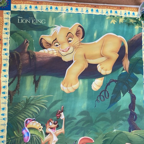 Vintage 1994 "Der König der Löwen Abendessen wird serviert" 20" x 30" Filmplakat - Bild 4 von 6