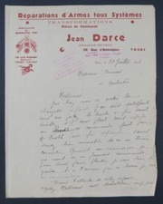 Invoice 1936 REPARATION DARMES Jean DARCE TOURS old bill Invoice 17