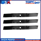 3 Pack Mower Blades for John Deere 62" Cut M143504 62C Decks