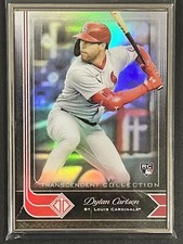 Dylan Carlson 2021 Topps Transcendent Icons Metal Framed Card Rookie #42 /95