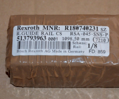 REXROTH BOSCH R180740231 Rollenschiene CS RSA-045-SNS-P-MB-00 1098,50mm NEU