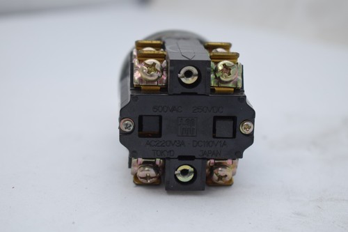 NEU TEC Tokyo Electric SS-1041C2-22 Wahlschalter rot AC220V3A DC110V1A 600VAC - Bild 4 von 4