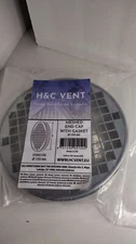 H&C Vent Duct, Pipe Cover Cap | End Cap with Steel Mesh | 150 mm 4 Inch with Gas