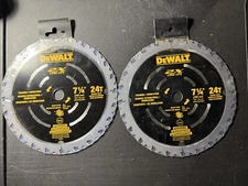 🔒2x DEWALT 7-1/4" 24T Carbide Circular Saw Blades | Framing/Ripping | DWA31724D