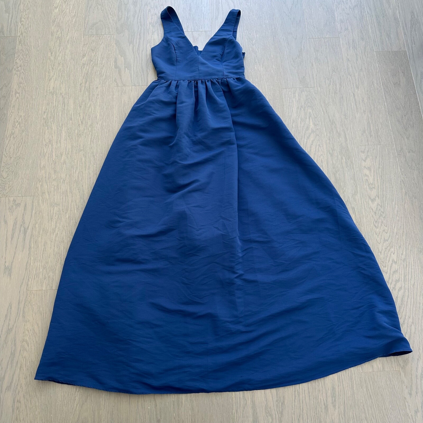 Sachin & Babi Katrina Gown Blue Maxi Dress Bow - Size 2 XS