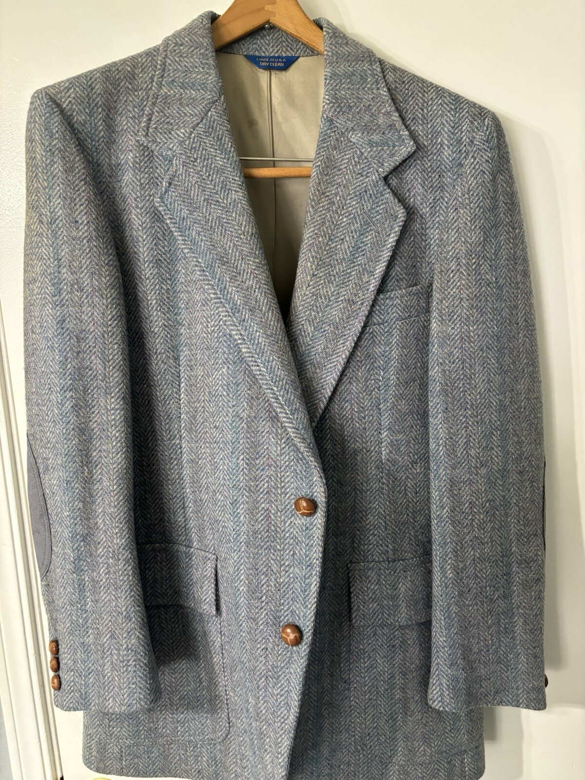 Pendleton Wool Coat Jacket Blue Plaid - image 1