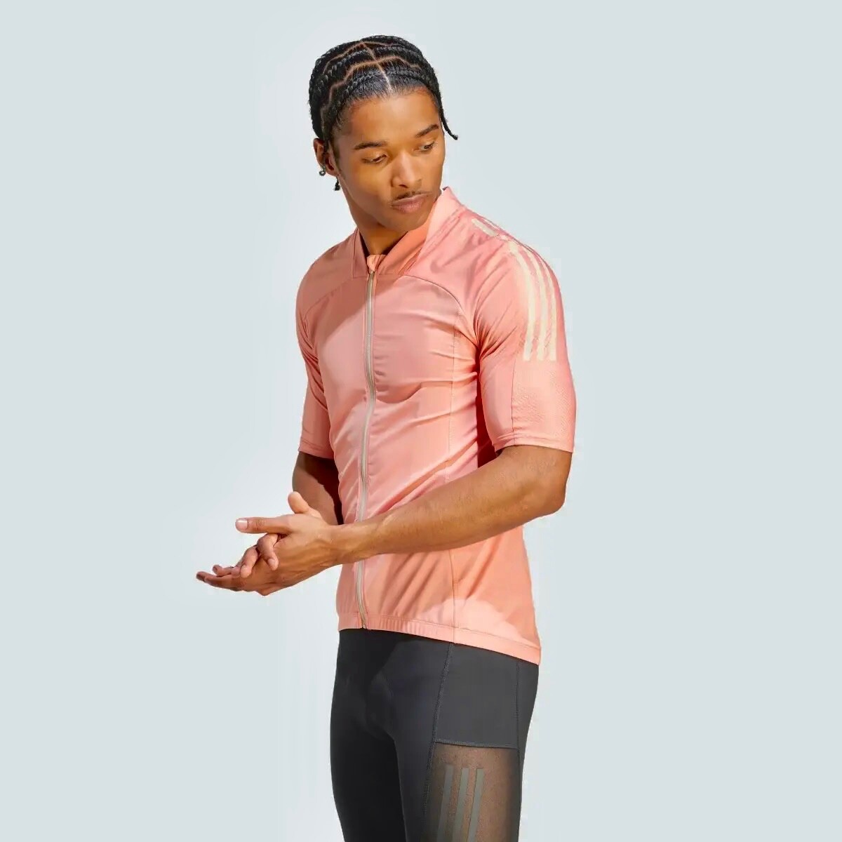 Adidas Aeroready The Cycling Jersey IJ8159 Wonder Clay