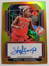 2022 Prizm WNBA Sheryl Swoopes Signature Auto GOLD /10 HOF!