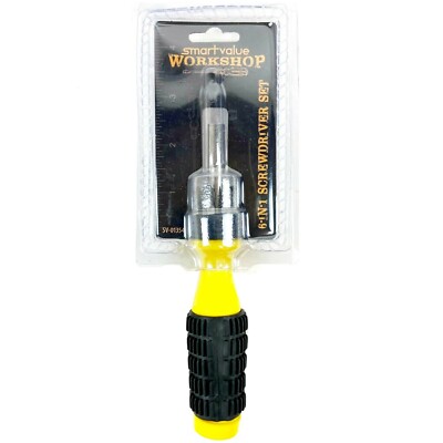 SV-01354, Smart Value Workshop 6-In-1 Multipurpose Screwdriver Set
