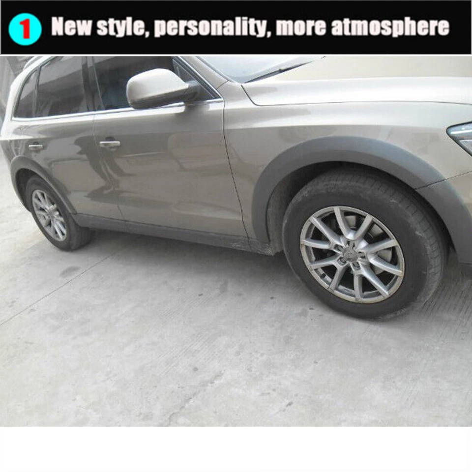 Ajuste para Audi Q5 2009-2016 guardabarros llamaradas arco de rueda cejas cubiertas anchas 10 piezas Foto 3 de 4