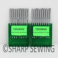 20 ORGAN 135X8 NW 22 LEATHER POINT INDUSTRIAL SEWING MACHINE NEEDLE DPX8 135X7
