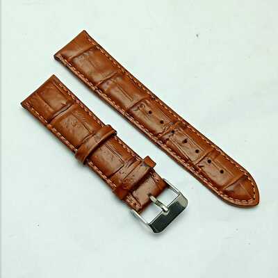 20 mm Stailer Echt Leder Original Watch Black Strap