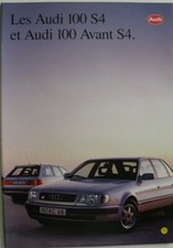 Brochure l'AUDI 100 S4 /