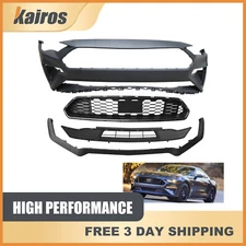 Front Bumper Cover with Grille & Lip Kit Fits 2018-2023 Ford Mustang Models