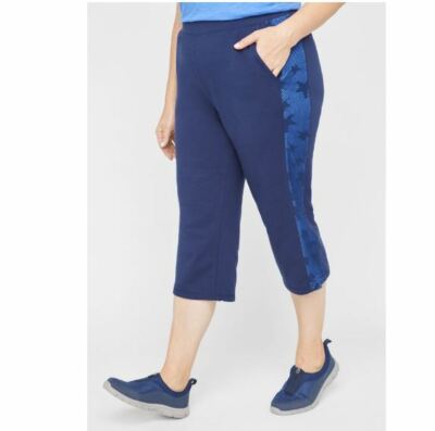 Catherines SEEING STARS RELAXED CAPRI Pants Plus 0X, 14/16