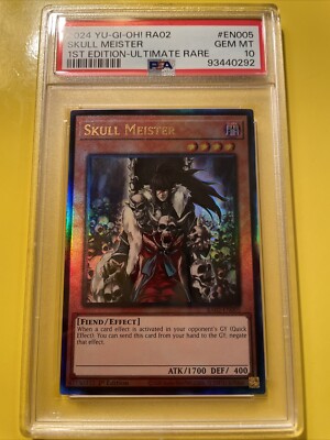 YuGiOh SKULL MEISTER #RA02-EN005🔥PSA 10 GEM MT🔥1st EDITION-2024