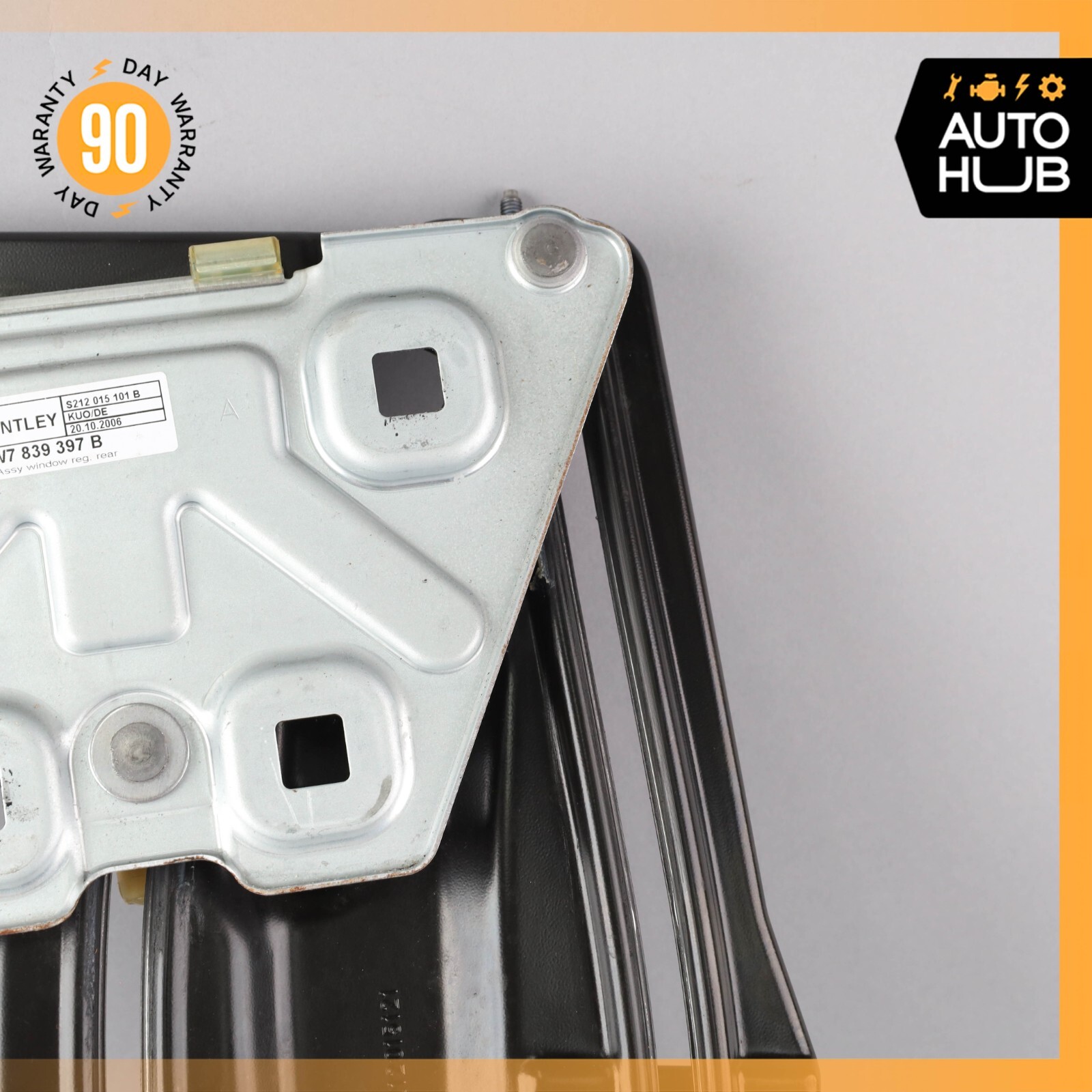 07-11 Bentley Continental GTC Rear Left Driver Side Quarter Window Regulator OEM