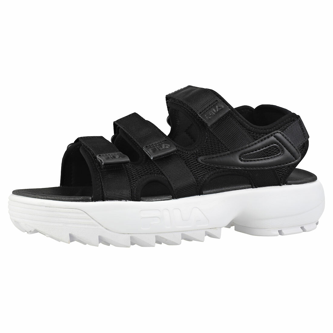 fila disruptor sandal black