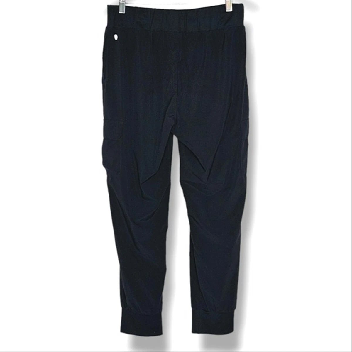 Black joggers with side pockets sale