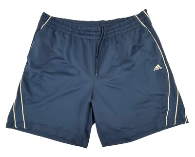 Adidas Logo Athletic Workout Shorts Sz XL Navy AZB001 Men's | eBay