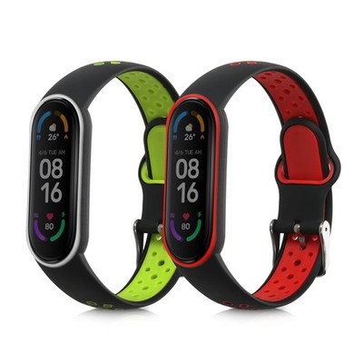 2x Uhrenarmband für Xiaomi Mi Smart Band 6 Mi Band 6 Band 5 Armband