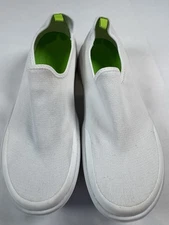 Oofos Oomg Low Shoes White Loafers Recovery Slip On Womens Size 9.5