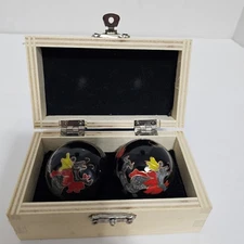 2x 40mm Dragon Phoenix Baoding Balls Health Exercise Stress Relaxation Therapy