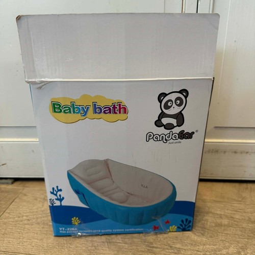Baby Pandacar Inflatable Bath Tub One Size Blue White
