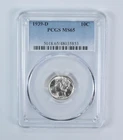 1939-D Mercury Dime MS65 PCGS Blue Label