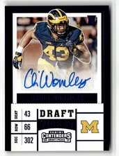 Chris Wormley 2017 Panini Contenders Draft Picks #241 Blue Foil
