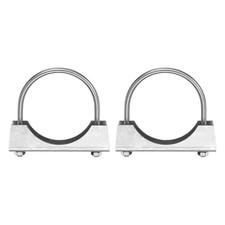 2pcs U Bolt Muffler Exhaust Clamp/3.5" 304 Stainless Steel U-Bolt Clamps 89mm