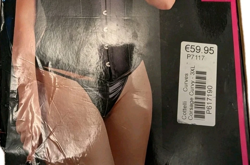 Cottelli Collection Curves Lingerie Corsage Underbust Corset 3XL - Image 2 of 3